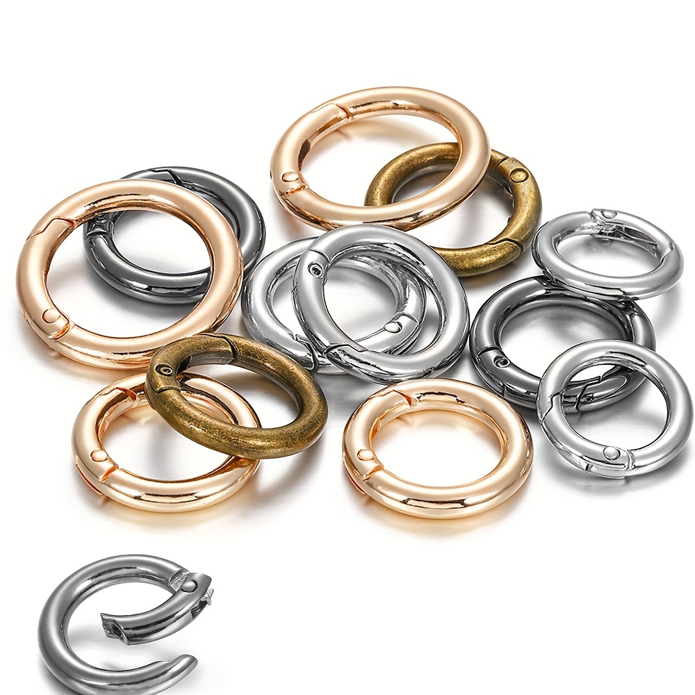 100pcs/lot Stainless Steel Open Jump Rings Gold Rose Gold Plated