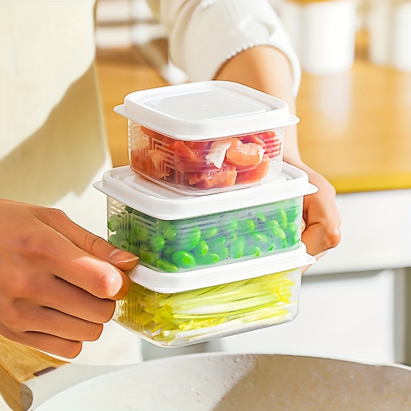 Fridge Food Storage Container With Lids And Stackable, Fresh