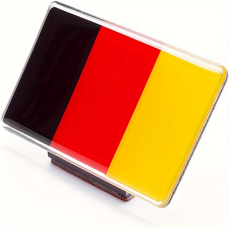 2 Stk. x Deutschland Flagge Aufkleber 40x32 mm Flagge Aufkleber 3D