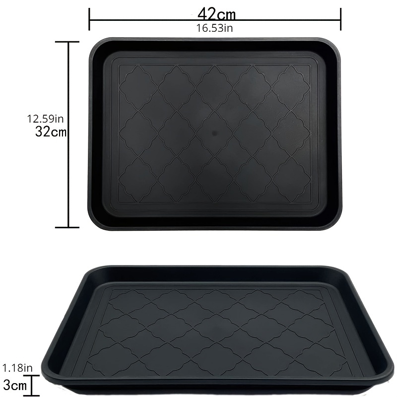  HAKIDZEL Plastic Serving Trays car Boot Plastic pallets Boot  Plate Trays Foot Boot Tray entryway Floor Protection Shoes Tray for  entryway Indoor Plastic Trays for Plants Plastic Shoes Tray : Home