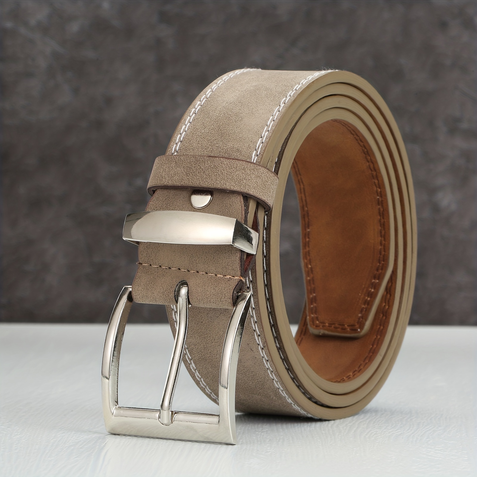 Men's Square Buckle Belt for Pants