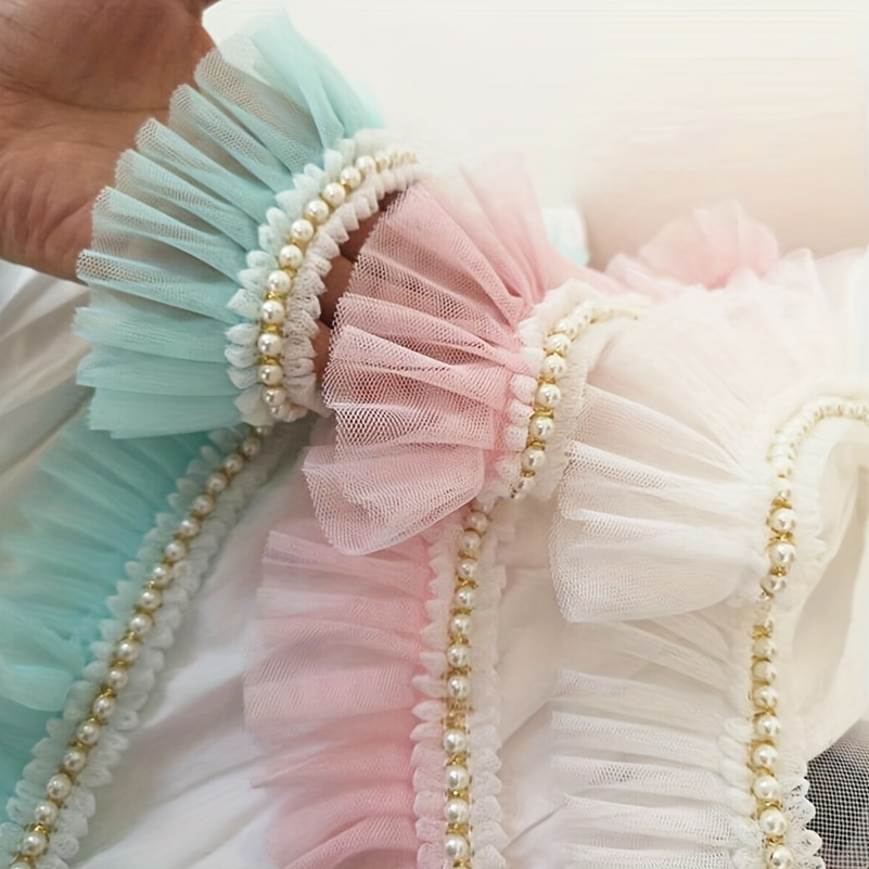 Clothing Pearl Trim DIY Pearl Tassel Handicraft Pearl Ribbon Skirt