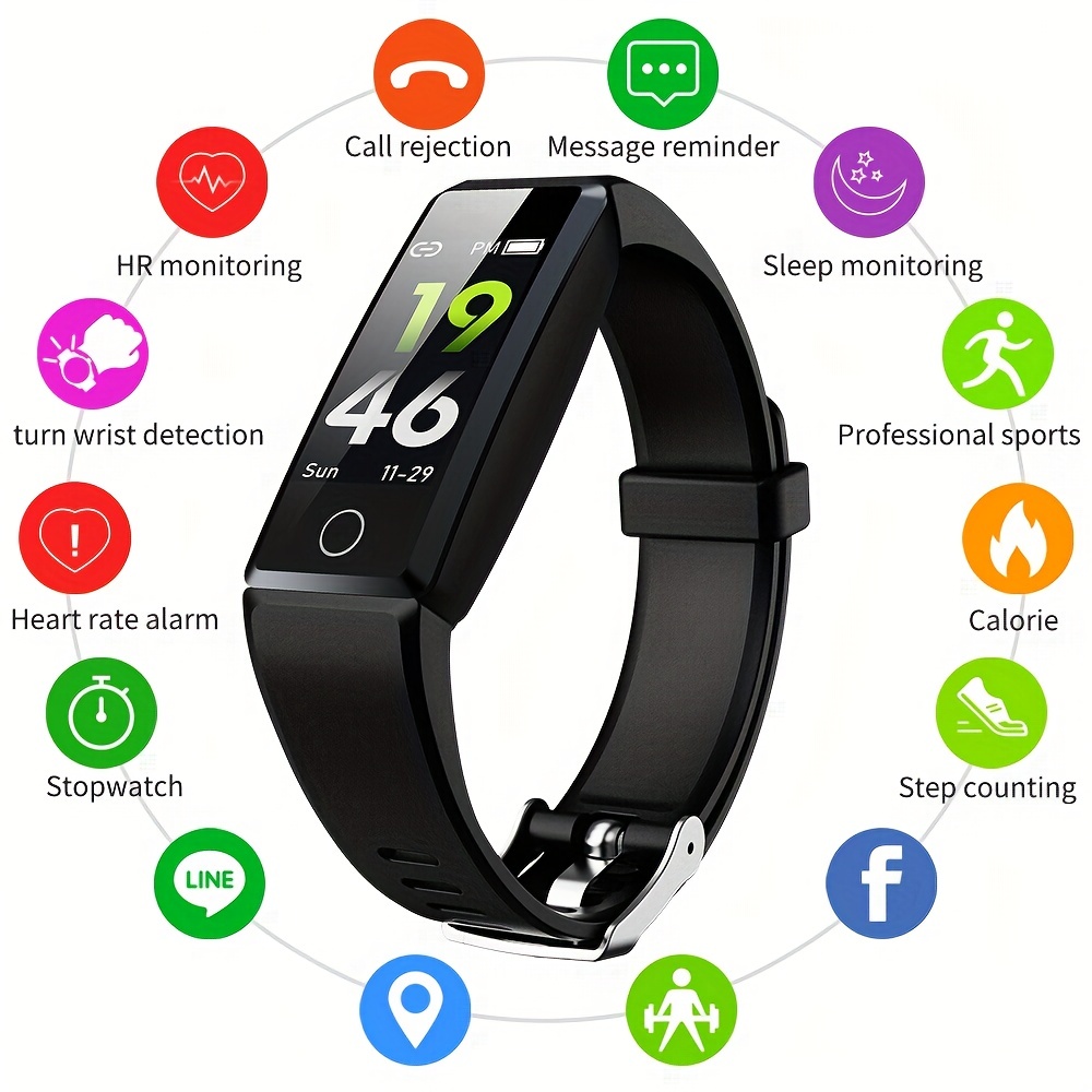 Montre intelligente, Smartwatch 1.85 '' avec contrôle vocal AI, tensiomètre  / spo2 / moniteur de fréquence cardiaque, montre de suivi de fitness avec