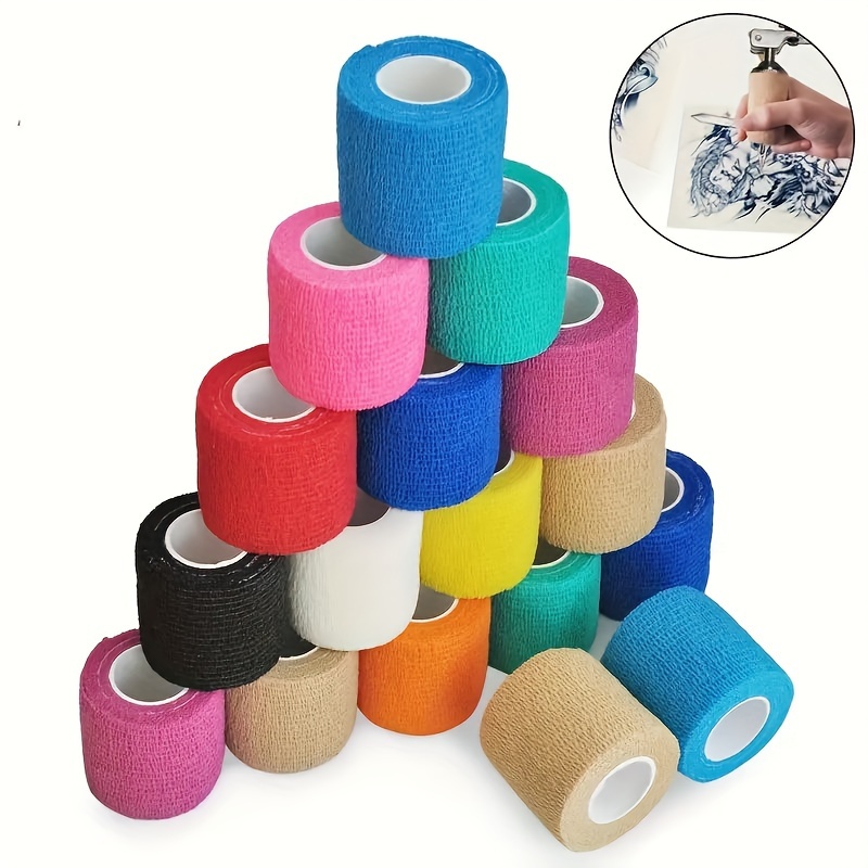 2.5cm X 500cm Kinésiologie Ruban Musculaire Bandage Gym Sports Coton Adhésif  Élastique