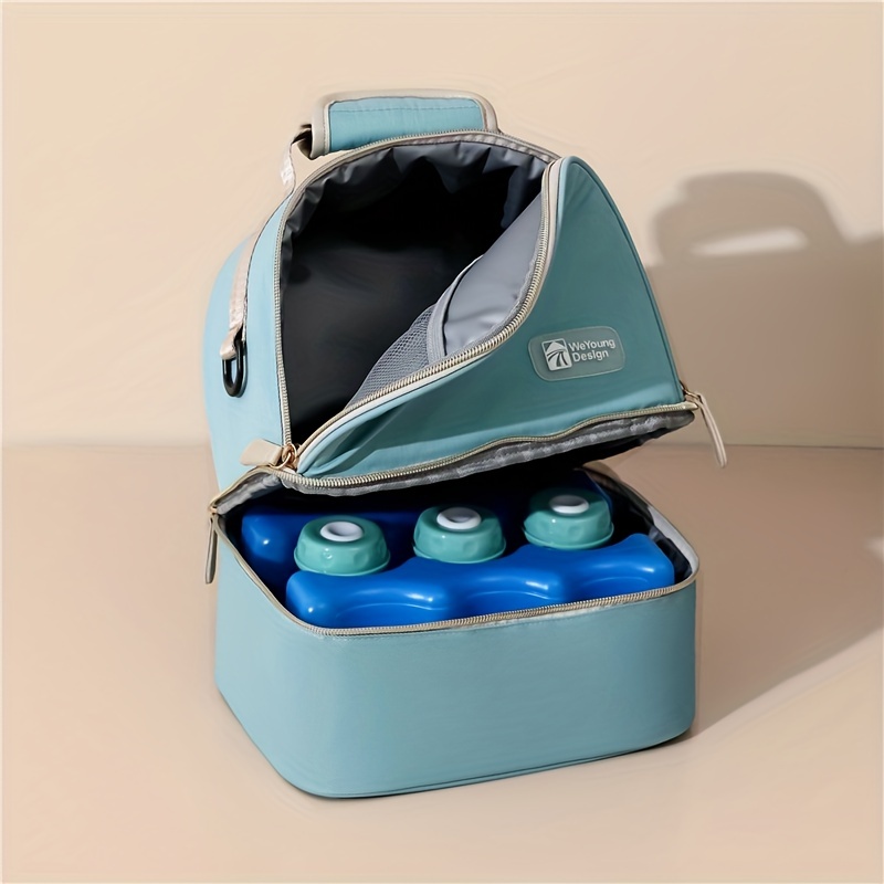 Portable Mother Feeding Bottle Bag Heat Insulation Lunch Bags Leak-proof Breast  Milk Cooler Bag with Stroller Hanging Design