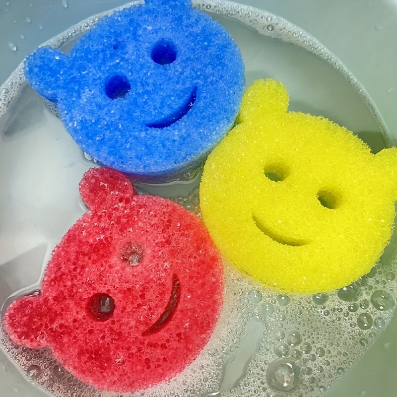 2pcs Strong Scouring Pad & Cleaning Brush Set