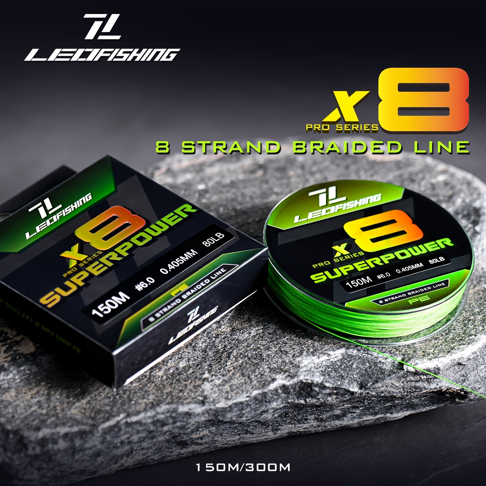 8X PE Braided Fishing Line - Durable Thin Fishing Line for Outdoor Fishing  Accessories (150m/300m)