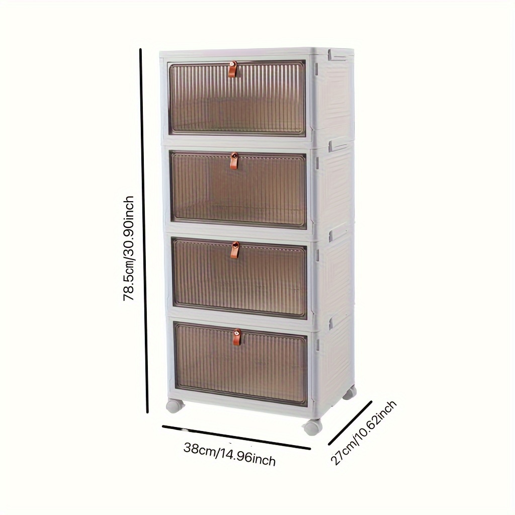 Boîte chaussures intégrée pliable organisateur boîtes rangement armoire  trans C4