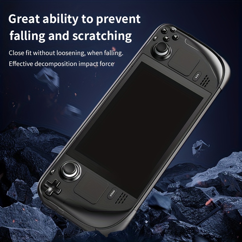 Free 2 Rocker ] For Steam Deck Protective Shell Game Handheld Protective  Cover All Inclusive Soft Edge Hard Middle Frame With Bracket Anti-fall  Anti-earthquake For Steam Game Console Accessories For Steamdeck Protective
