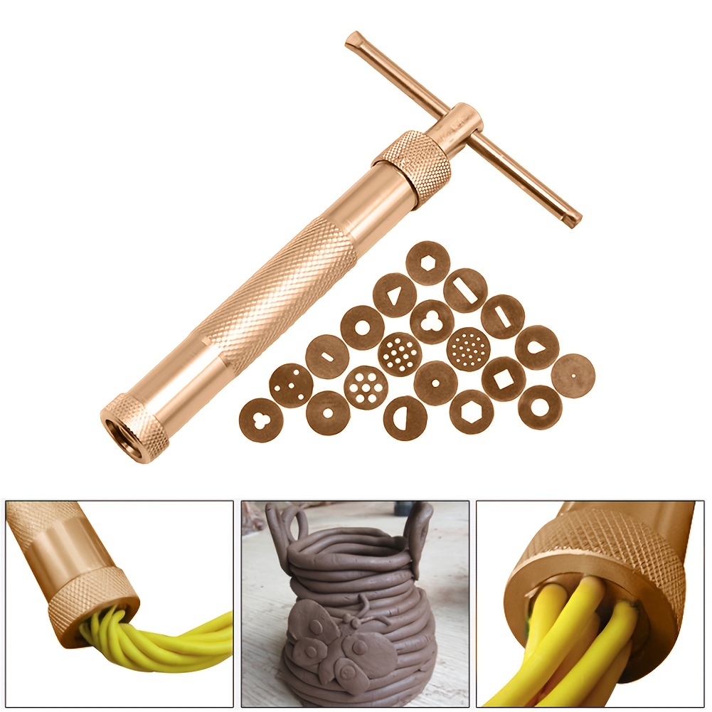 Buy KARIMOTECH 21Pcs Stainless Steel Metal Clay Extruder with 20 Tips  Fondant Sugara Paste Extruder Ceramics Pottery Polymer Modeling Decorating  Cake Decor Tools Set Online at Best Prices in India - JioMart.