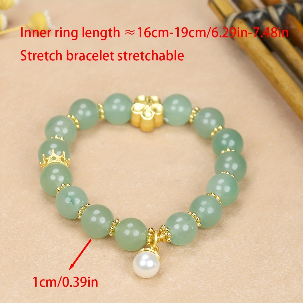 Boho Style Handmade Teardrop Shape Natural Jade Charm Bracelet Hand Jewelry  For Women Girls - Temu United Arab Emirates