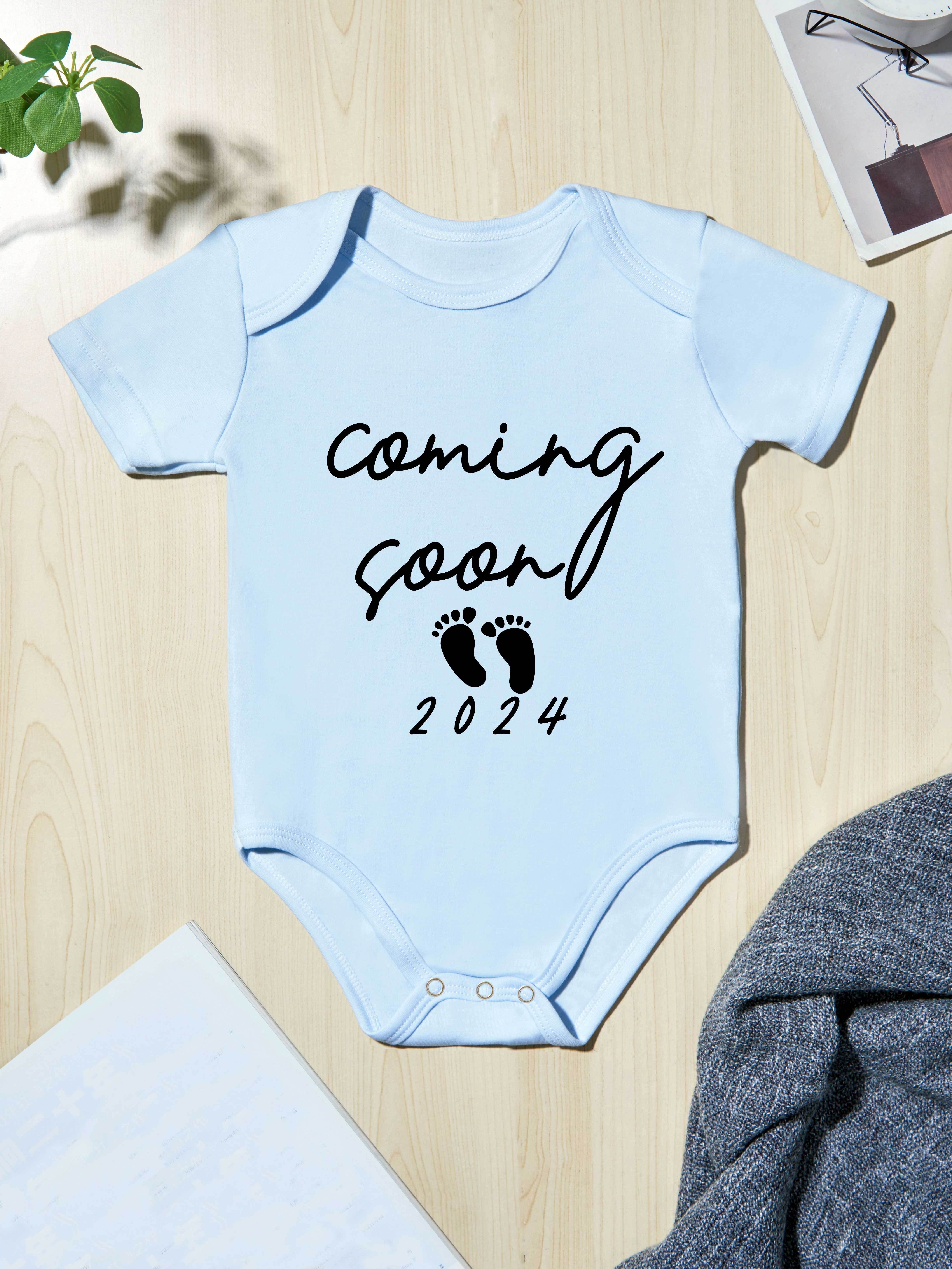 Body para bebé recién nacido, traje de manga corta con letras, para niño  pequeño, 2021