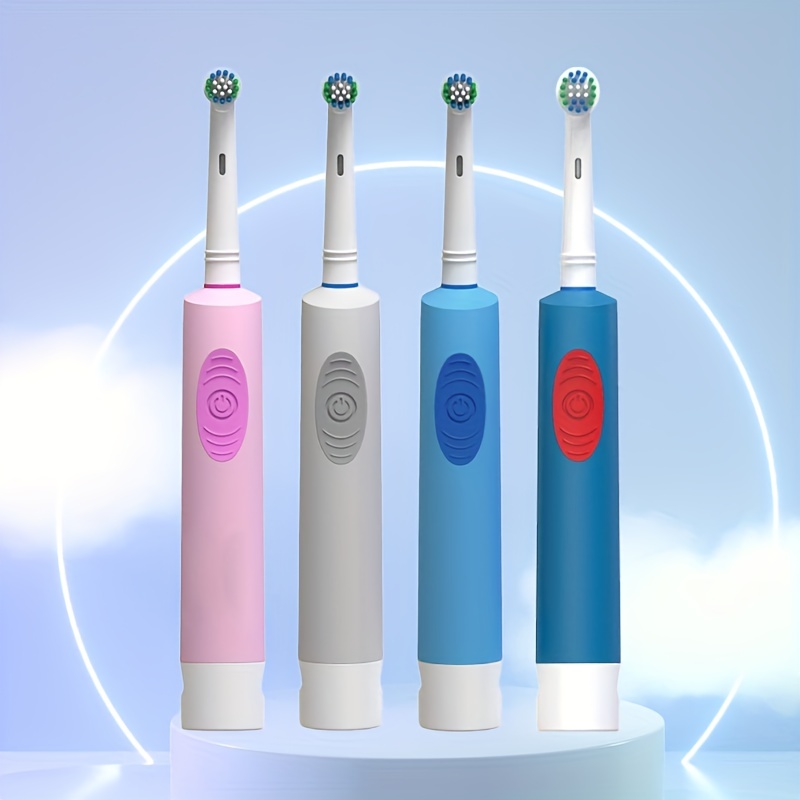 

Induction Electric Toothbrush Set For Couples - Soft Hair Rotary Round Head, Automatic, Compatible Brush Heads, Ideal For Men And Women, Promotes Oral Health