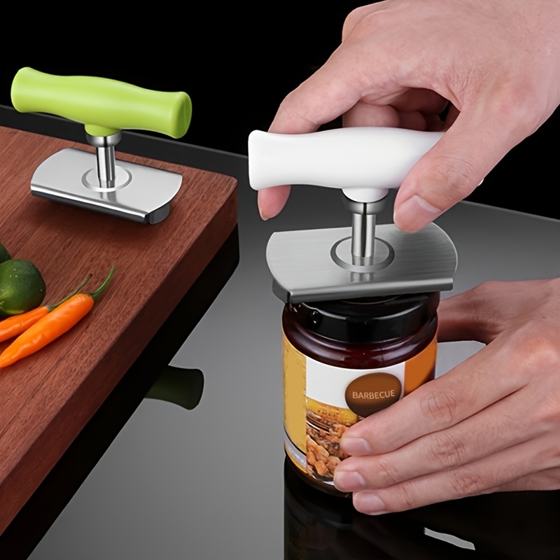 Jar Opener, 1 Adjustable Multifunctional Stainless Steel Can Opener, Bottle  Lids Opener For Arthritic Hands, To Jar Opener For Weak Hands, Kitchen  Gadgets, Cheap Items - Temu