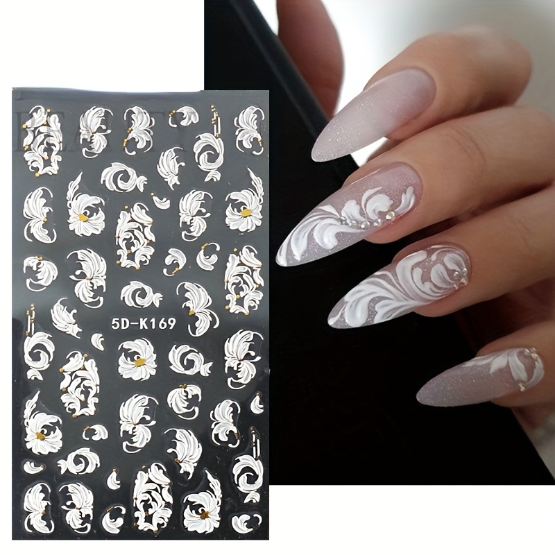 Wedding nail art sale stickers