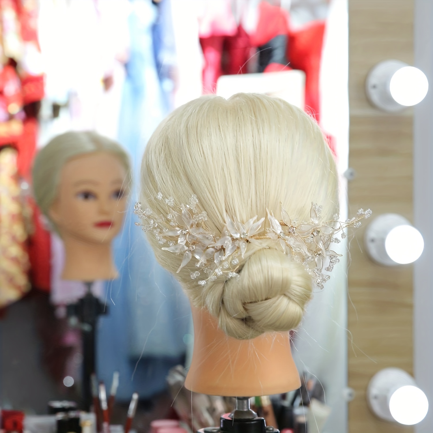 Premium Mannequin Head With 75% Real Hair Hairdresser - Temu United Arab  Emirates