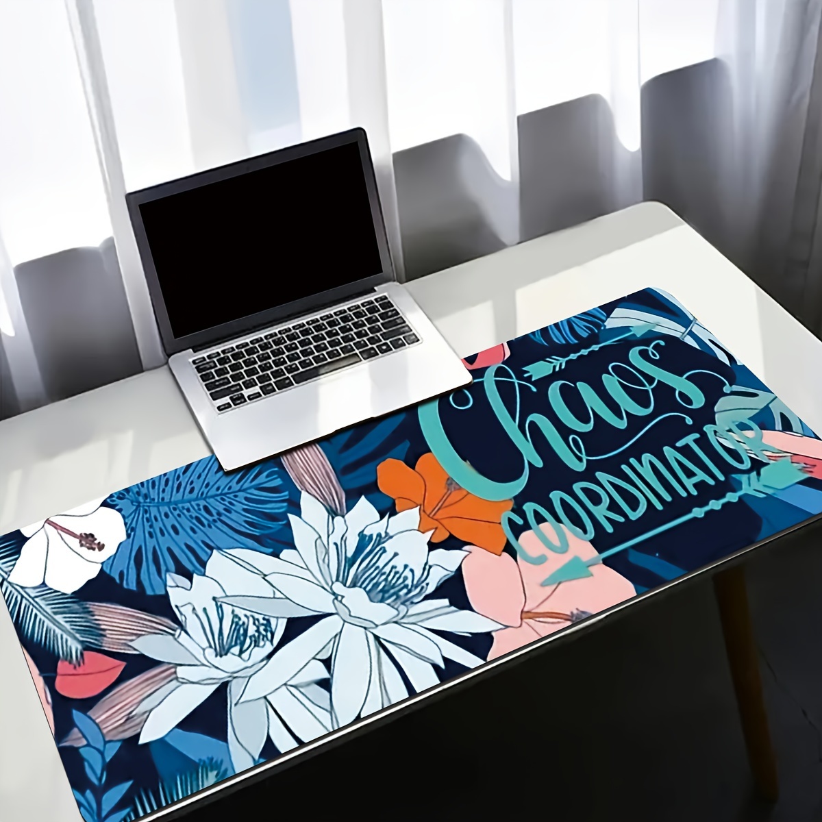 

1pc Minimalist Design Inspirational Word Flower Large Mouse Pad Computer High-definition Keyboard Pad Mouse Pad Table Pad Natural Rubber Anti-slip Office Mouse Pad Table Accessories