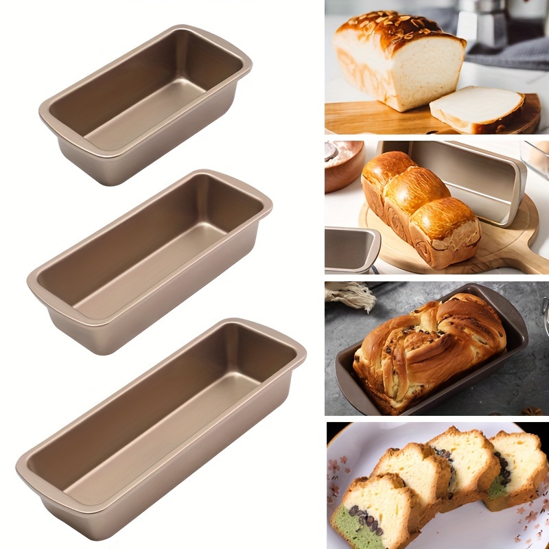 Beasea Pullman Loaf Pan 2 Pack, Non-Stick Black Bread Mold with Lid and  Cover for Baking Bread and Toast
