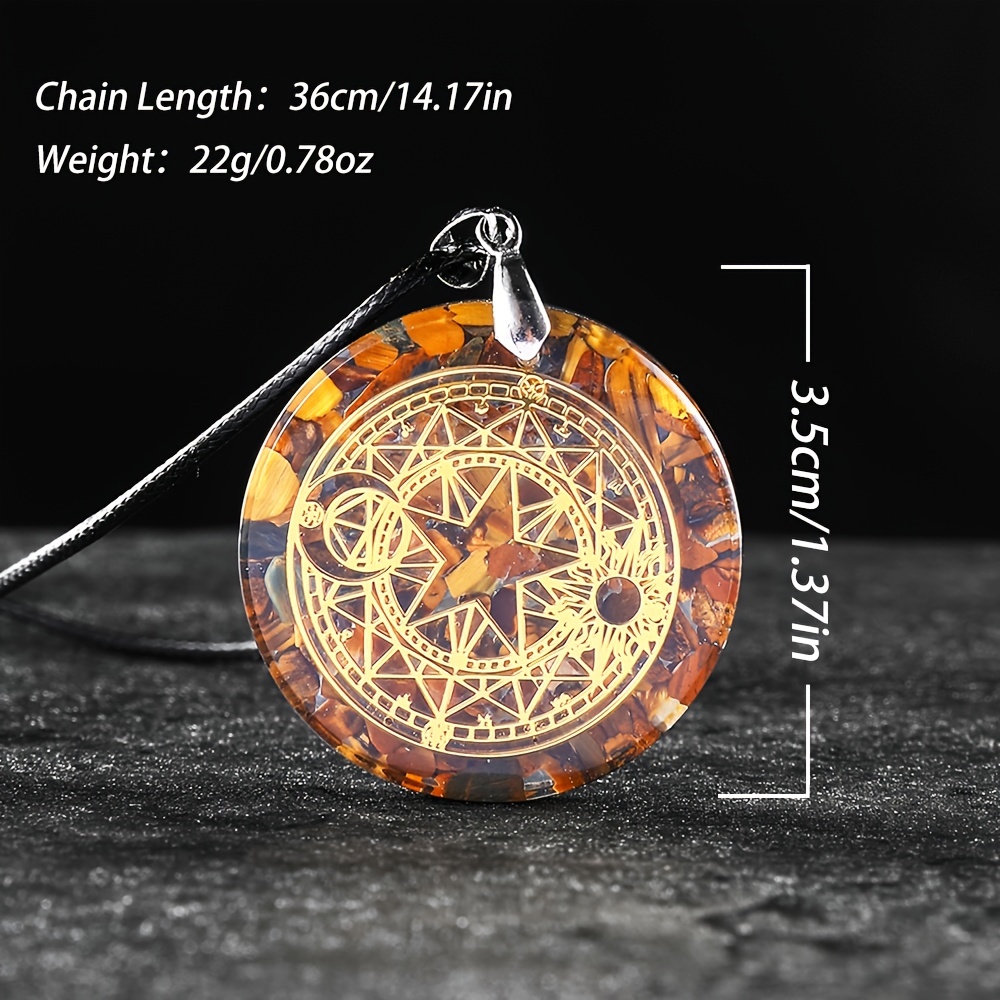 1pc Orgonite Pendant 7 Chakra Necklace For Women Men, Chakra Energy Balance  Converter Yoga Healing Reiki Crystal Jewelry Amulet