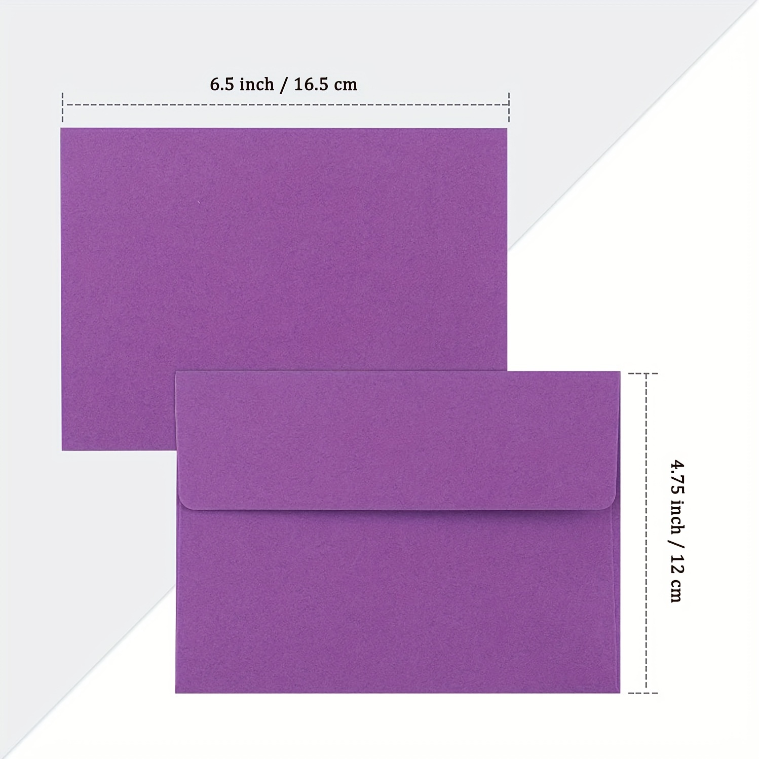 100 Pack A6 Colored 4x6 Peel & Stick Envelopes for Wedding