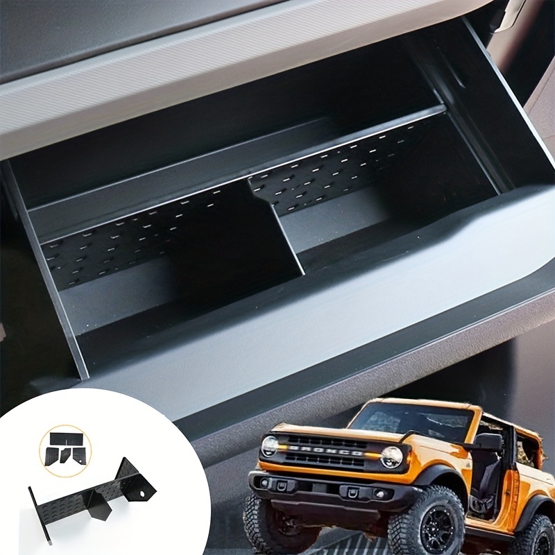 1pc For Ford Bronco Glove Box Dividers Organizer For Ford Bronco 2021