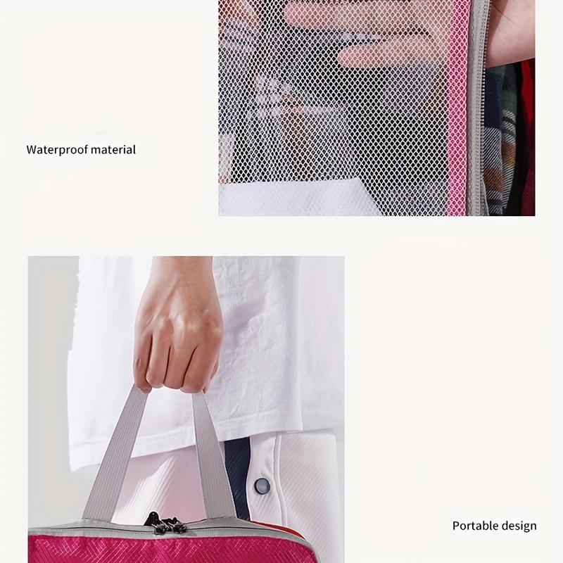 Travel Compression Zipper Bag Lightweight Clothes Organizer