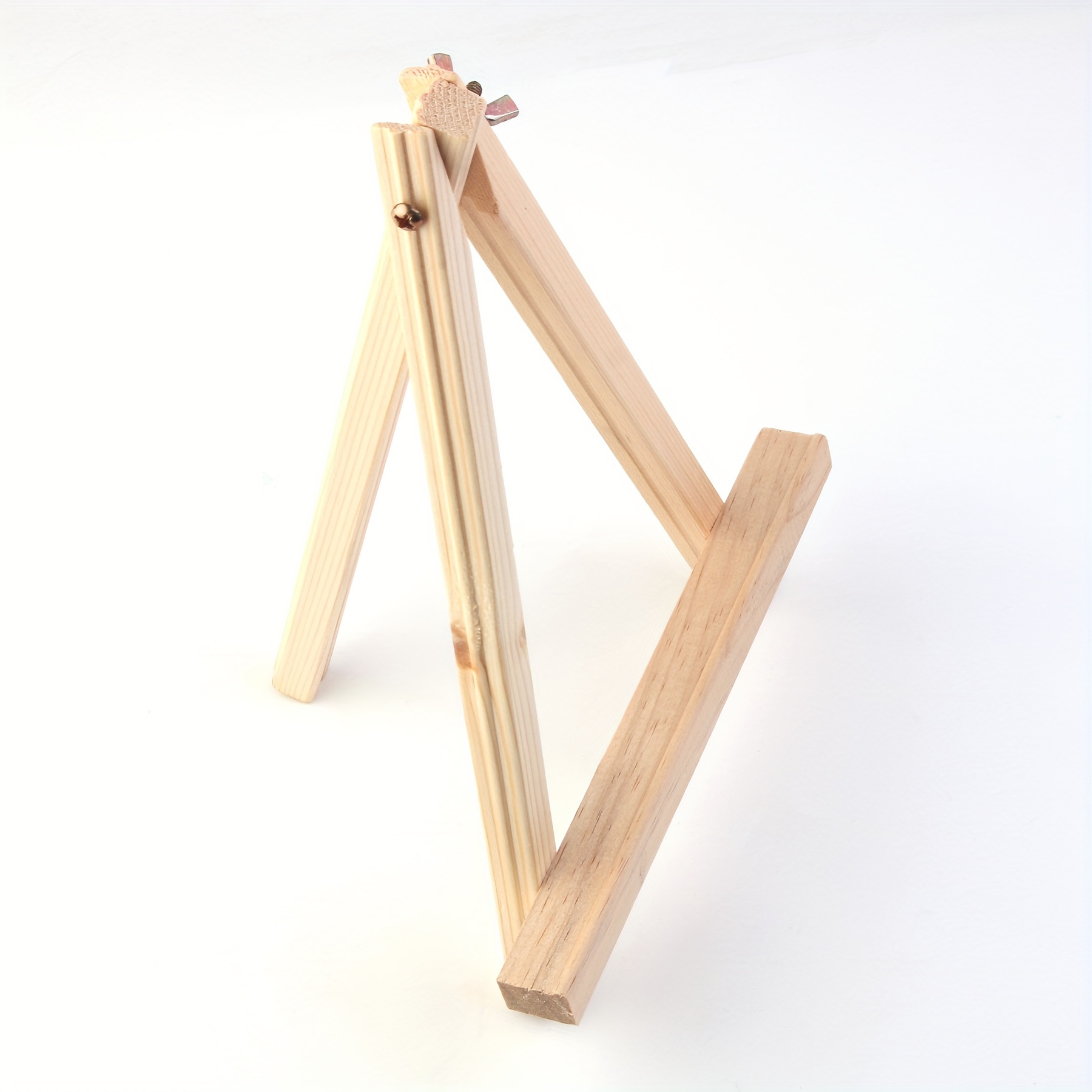 Tinksky Mini Wooden Picture Frame Tripod Display Easels Stand for Phone  Photo Frame Painting Art 