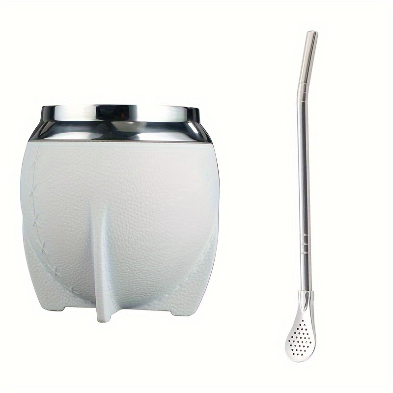 Yerba Mate Natural Mate Tea Cup Stainless Steel 18/8 Double - Temu