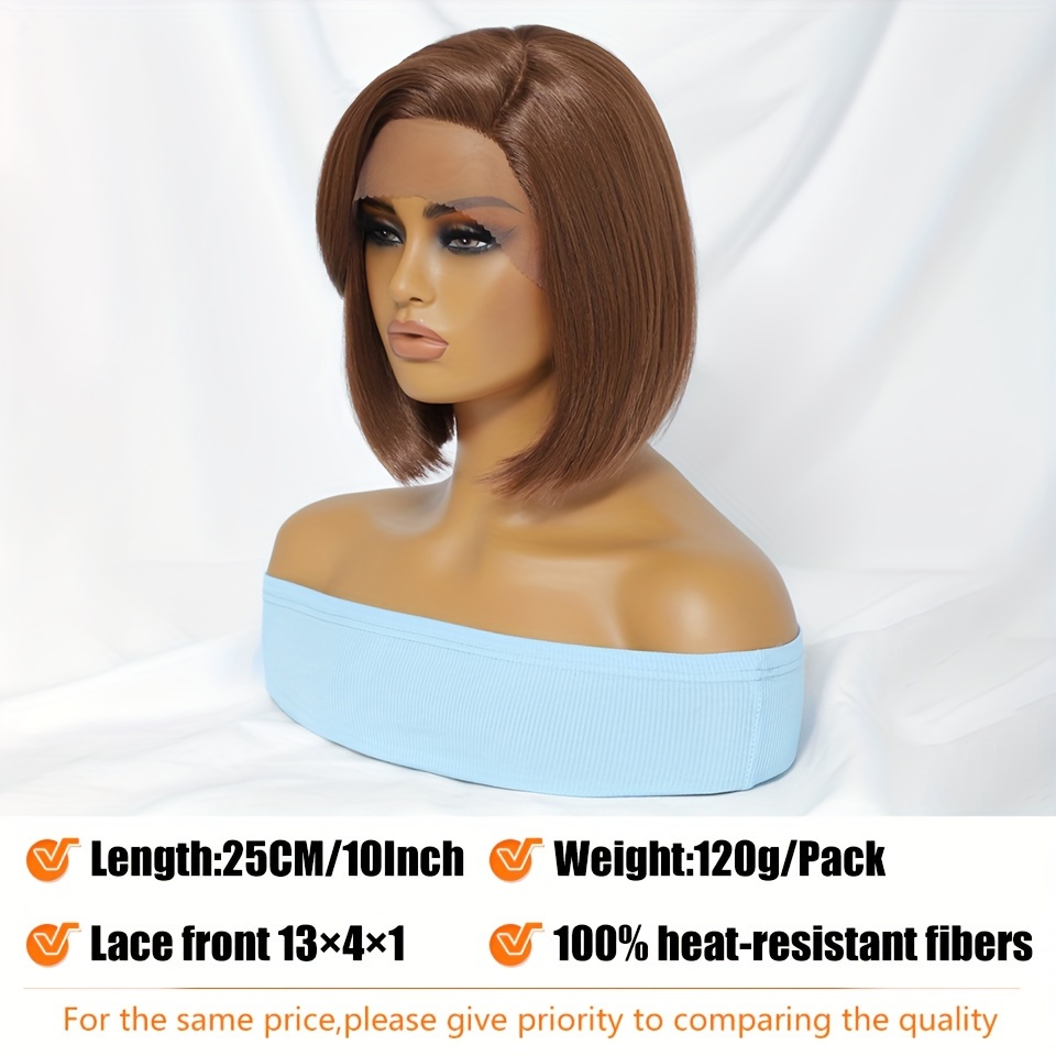 Synthetic bob outlet lace front wig