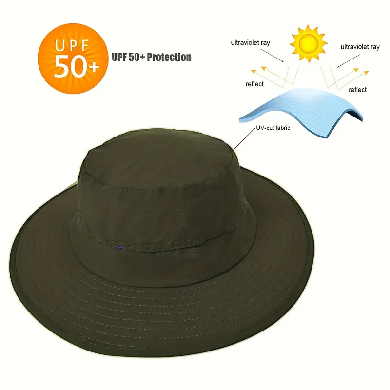 1pc Unisex Spring And Summer Sunshade Large Brim Hats With Protection  Against Mosquitoes For Fishing Hiking Travel - Jewelry & Accessories - Temu
