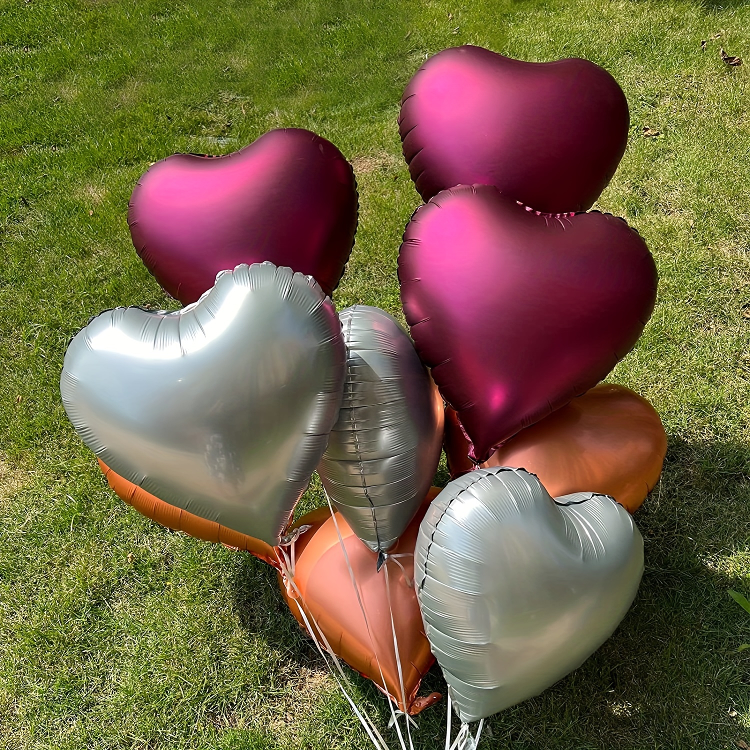 Red Heart shaped Balloons With Pomegranate Design Expressing - Temu