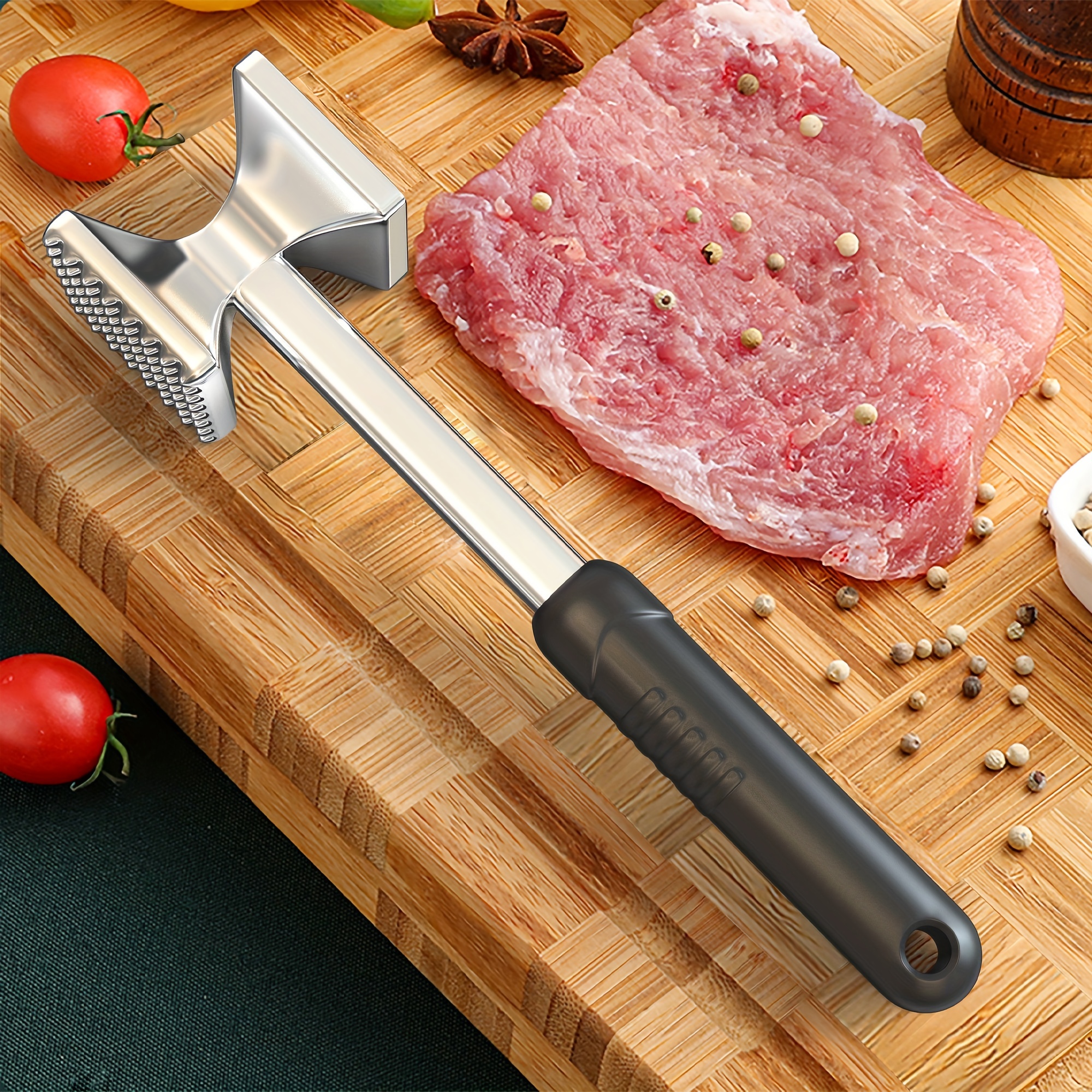 Meat Hammer, Double-sided Meat Mallet, Aluminum Meat Pounder, Household, Meat  Tenderizer, Meat Tenderizer Hammer, Meat Tenderizer Tool, Knocking Meat  Hammer, Kitchen Stuff, Kitchen Gadgets - Temu