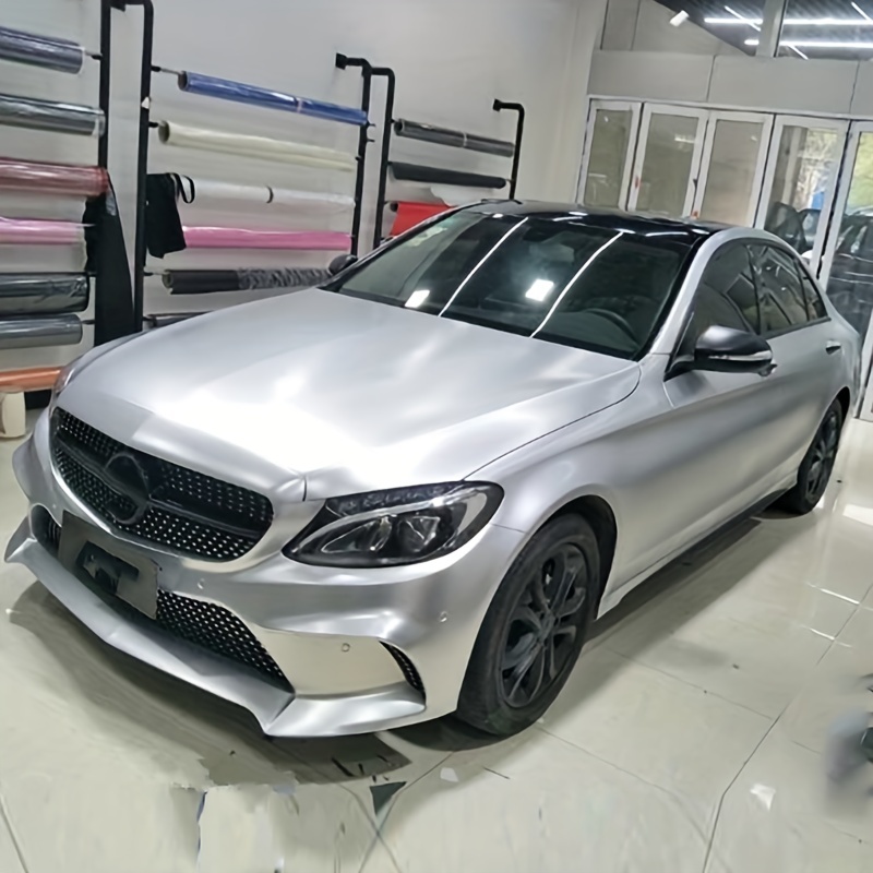 Brushed Matte Chrome Car Wrap Vinyl Foil with Air Ducts - China