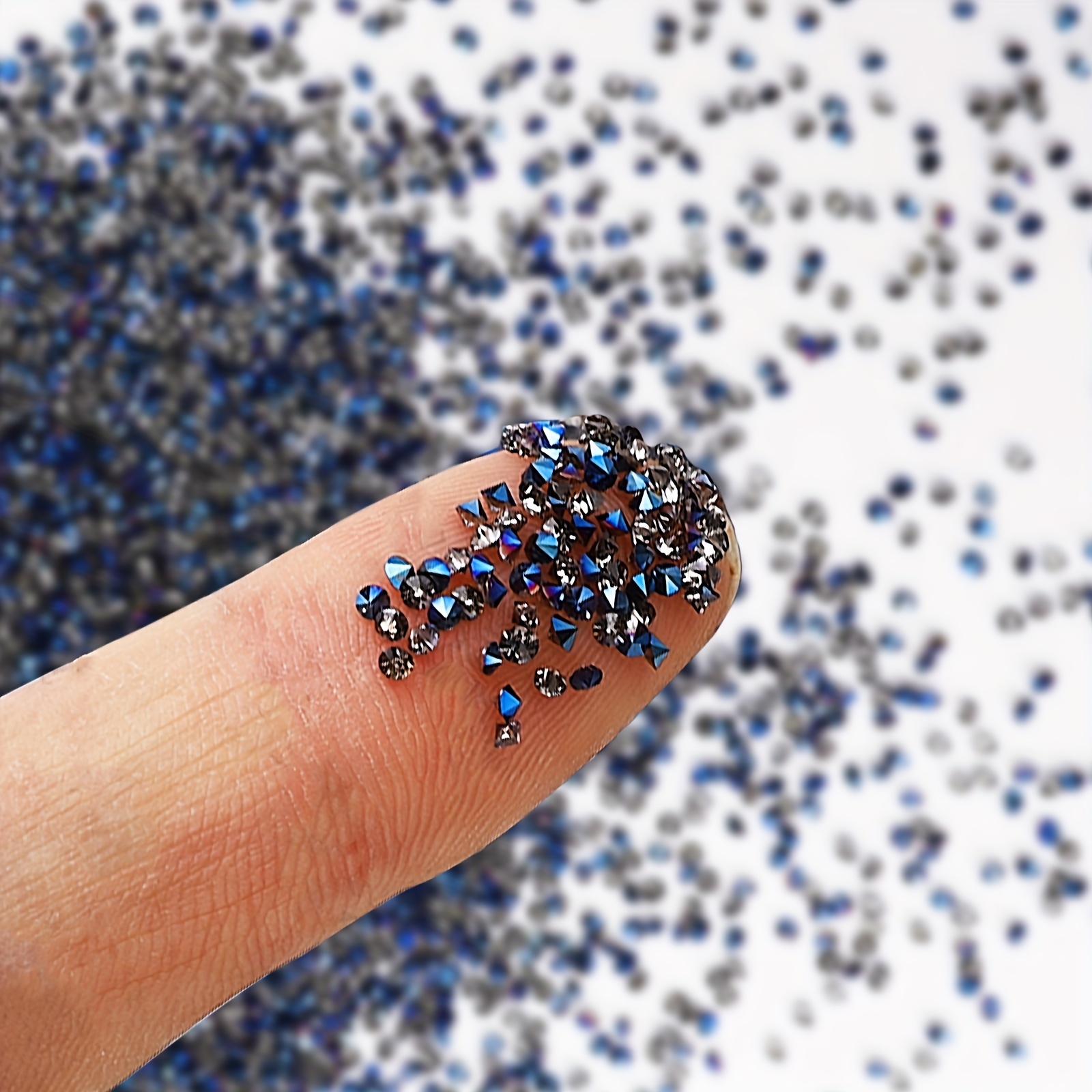 12000Pcs 1.2mm Glass Nail Art Rhinestones--Elf Beads Nail Crystal Small  Rhinestones--Miniature Nail Glitter Beads Tiny Jewelry--Nail Charm  Accessories