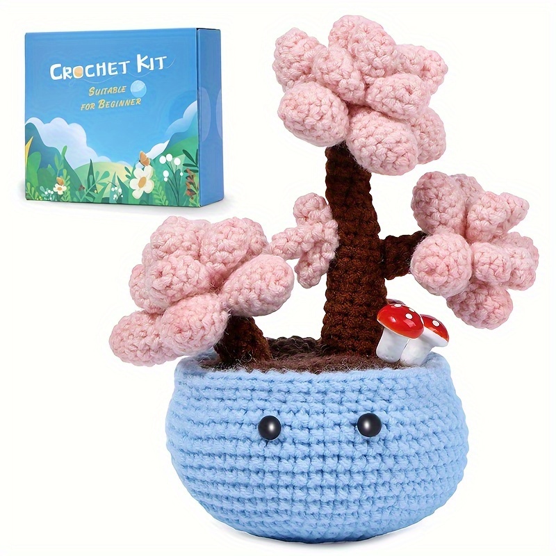 Felt Succulents Craft Kit. Make 6 Potted Colorful Plushies & A