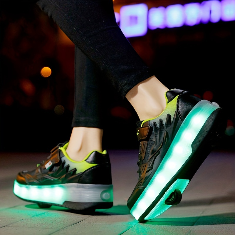 Super kids Enfant LED Chaussures avec roulettes LED Lumières