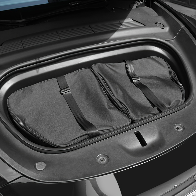 Kofferraumtasche faltbar für Tesla Model Y 2021 2022 2023,PU-Leder Auto  Kofferraum Organizer zum Aufbewahren und Verstauen Auto Zubehör  Innenraum,C/Grey: : Auto & Motorrad