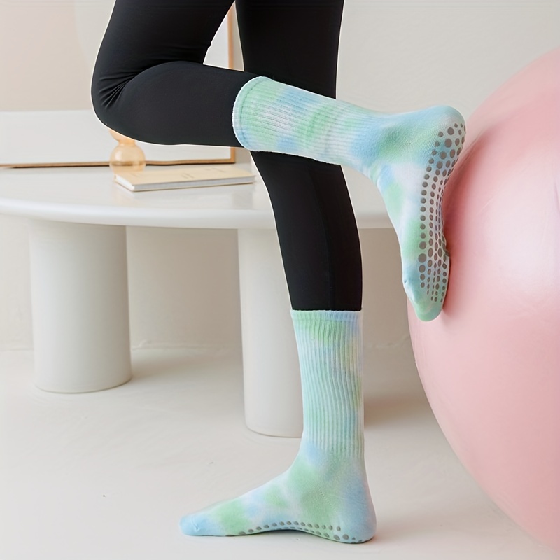 Women's Comfortable Tie Dye Non slip Yoga Pilates Socks - Temu Canada