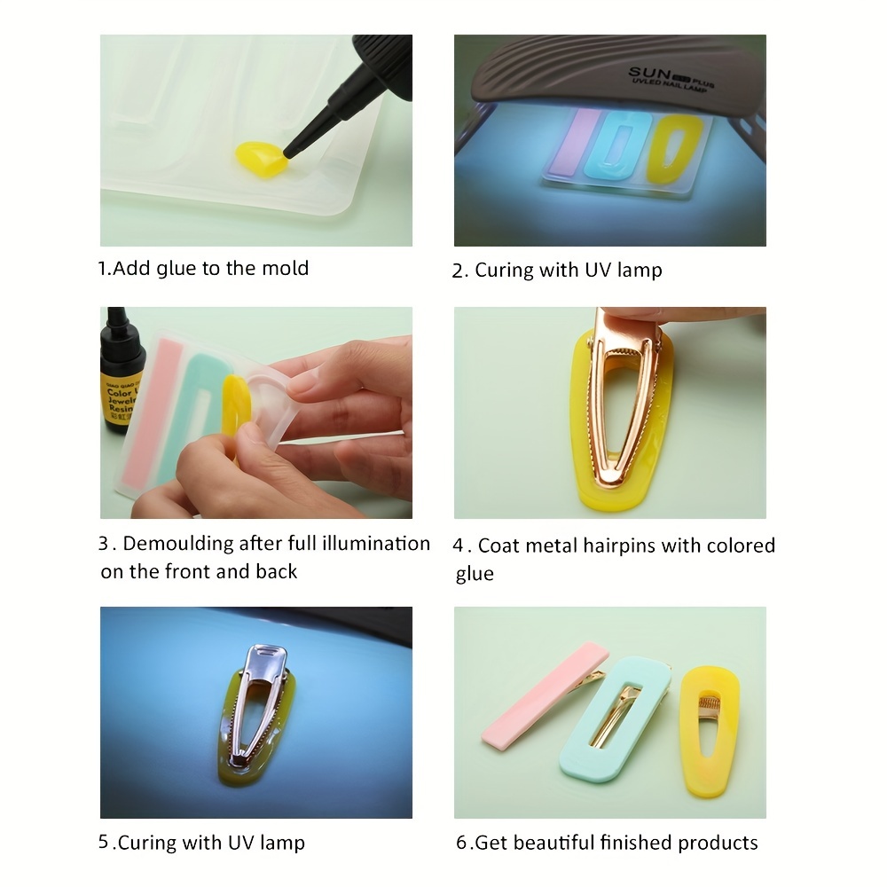 Resin Molds Diy Hair Pin Casting Mold Hair Clip Mold Strip - Temu