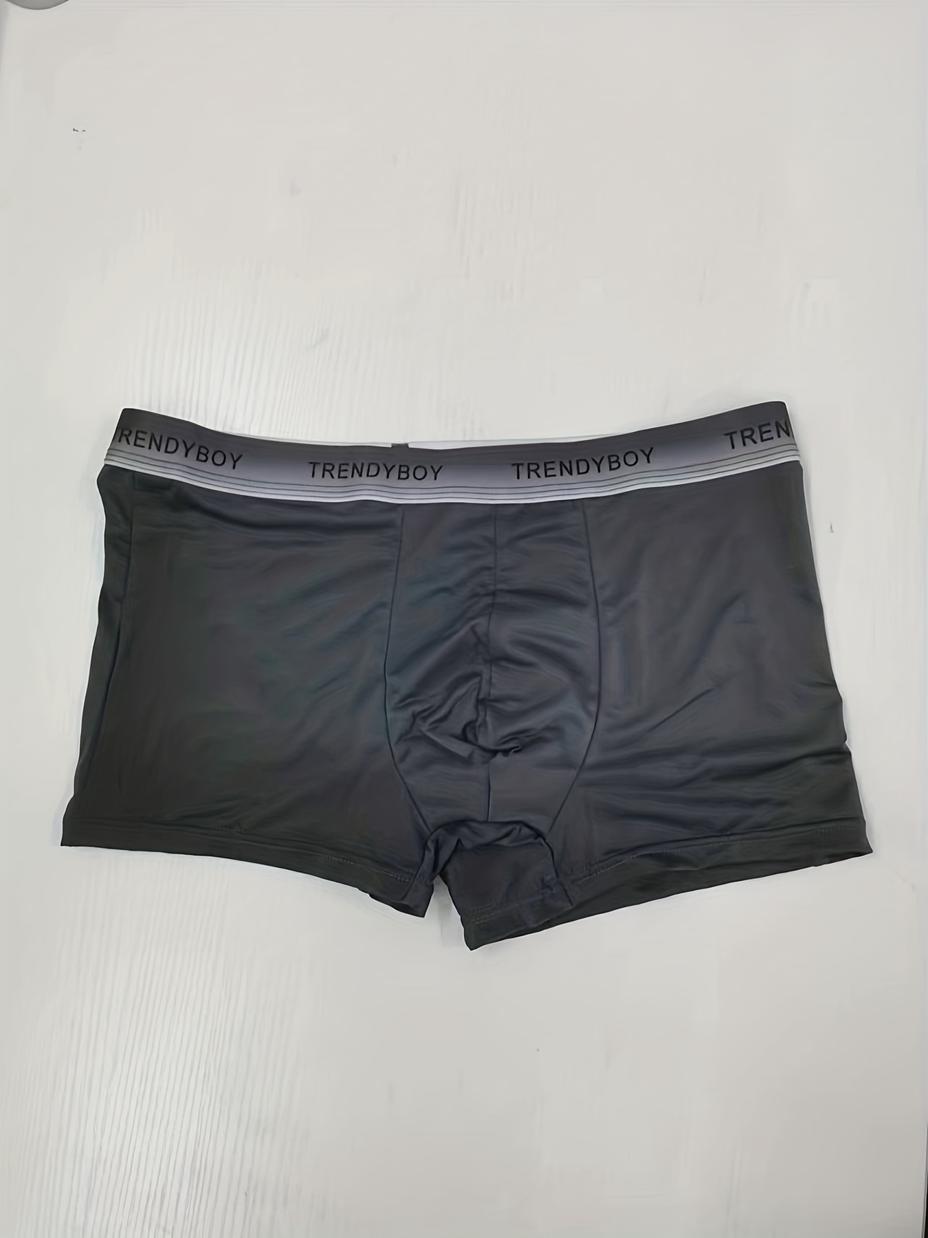 Men's Ice Silk Boxer Briefs Panties Seamless Sexy Underwear - Temu