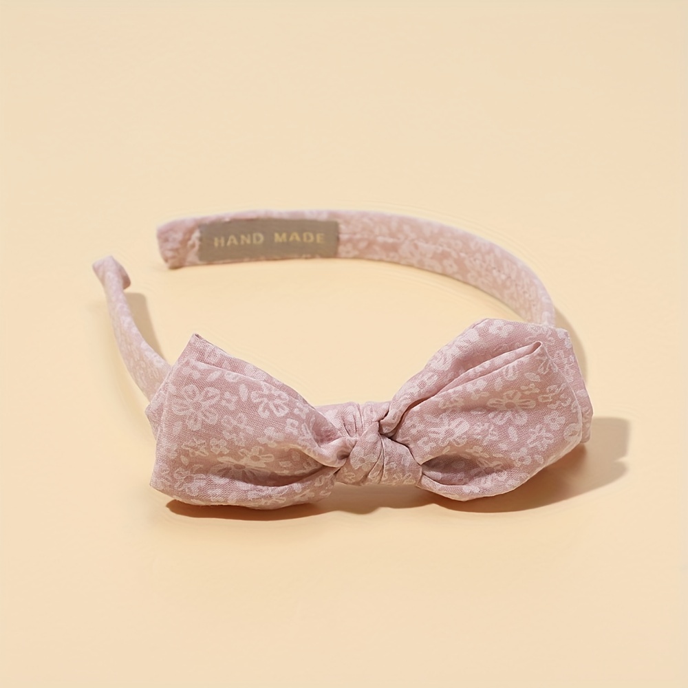 Image of New Cross-border Headdress Korean Version High-end Hair Band Printed Fabric Soft Handmade Hair Band Three-dimensional Flower High Skull Top Hair Additions