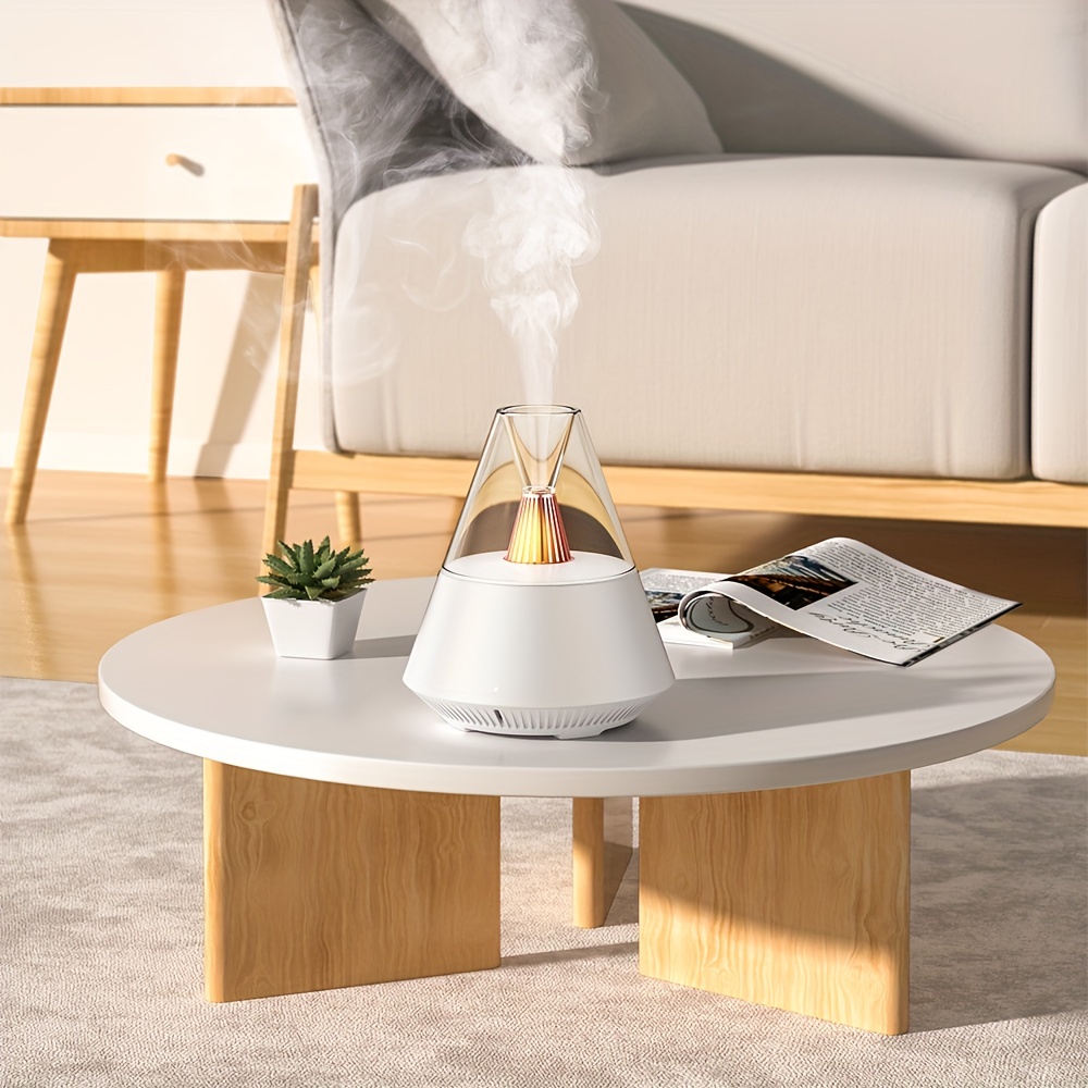 1pc volcanic shape humidifier volcanic atmosphere lamp essential oil aromatherapy machine ultrasonic atomization home bedroom office desk humidifier diffuser cute aesthetic stuff weird stuff cool stuff home decor best gift details 0