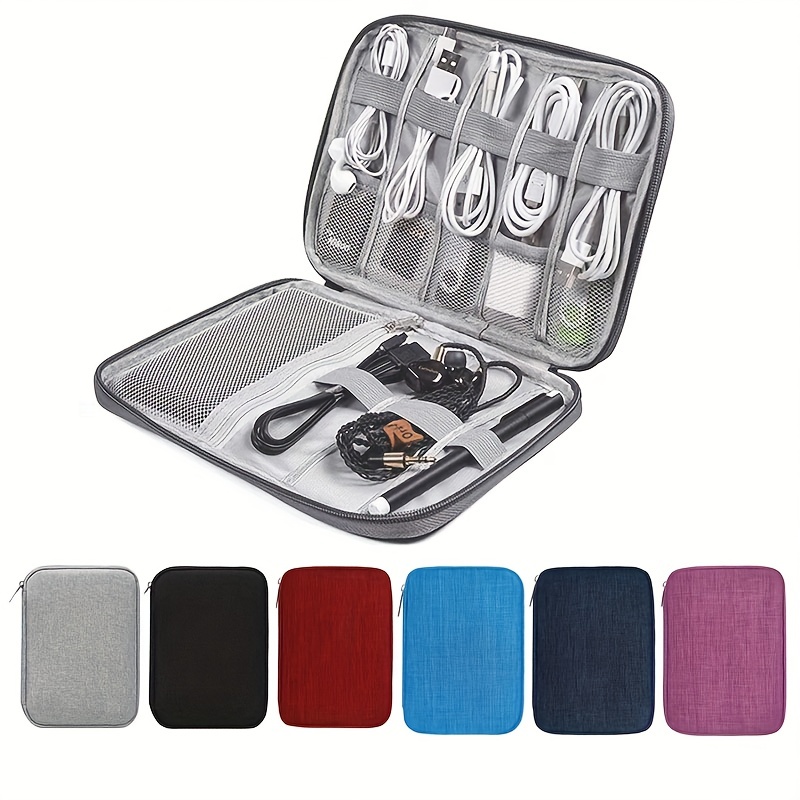Cable Storage Bag Waterproof Digital Electronic Organizer Travel Cable Bag  Portable USB Data Line Cosmetic Zipper Storage Pouch - AliExpress