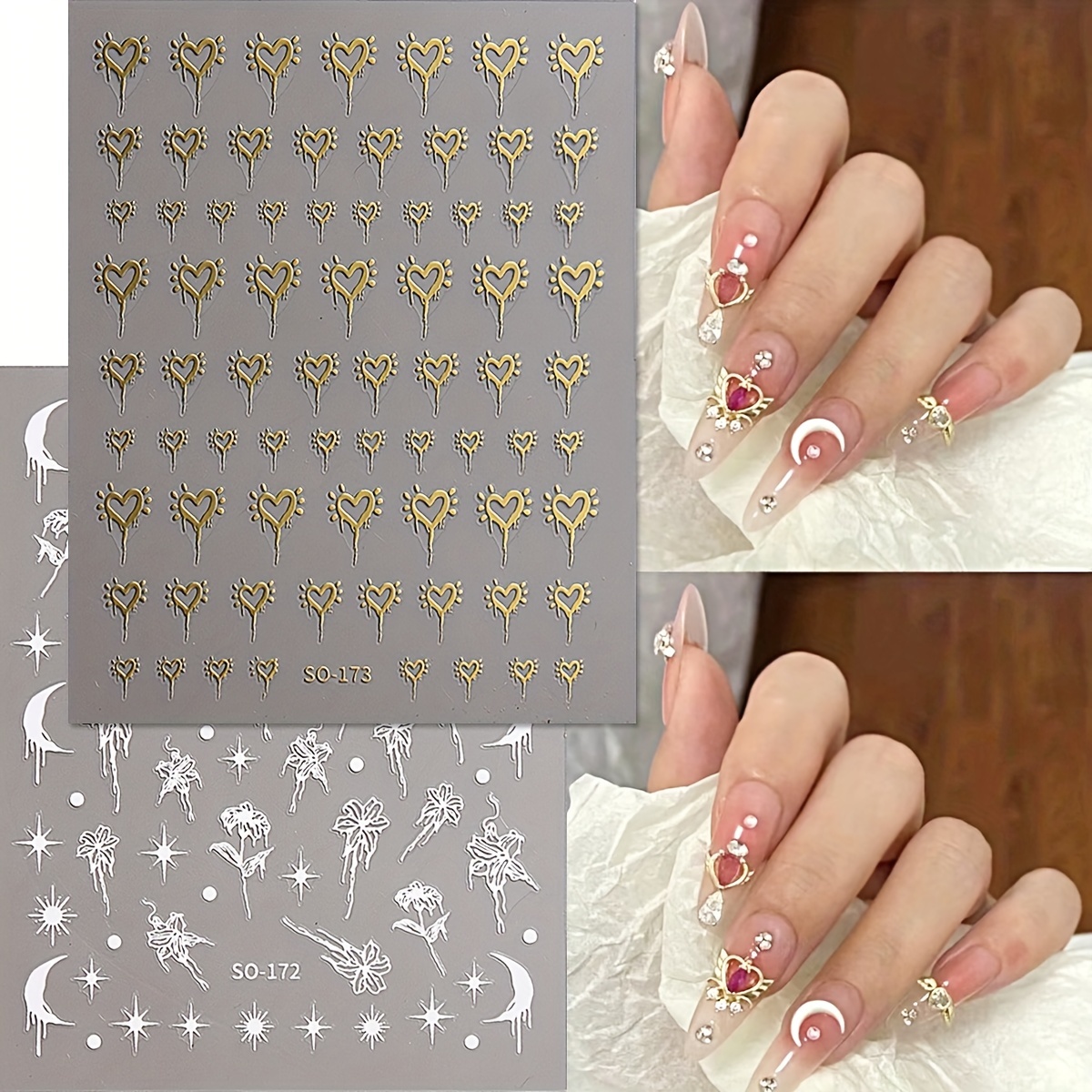 Nail Stickers-Silver Star