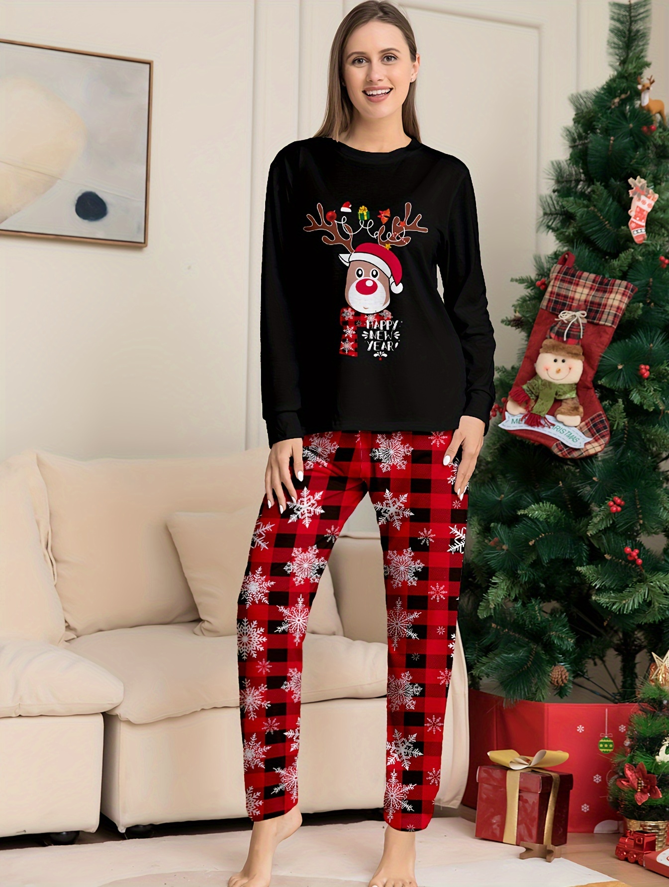 Christmas Fleece Pajama Pants - Temu