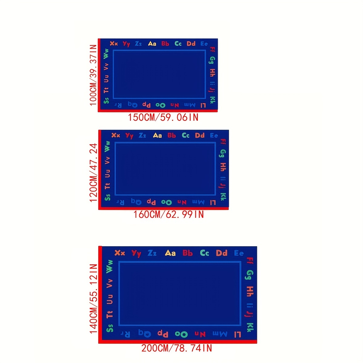 1 Alfombra Asientos Alfabeto En Aula Alfombra Antideslizante - Temu Mexico