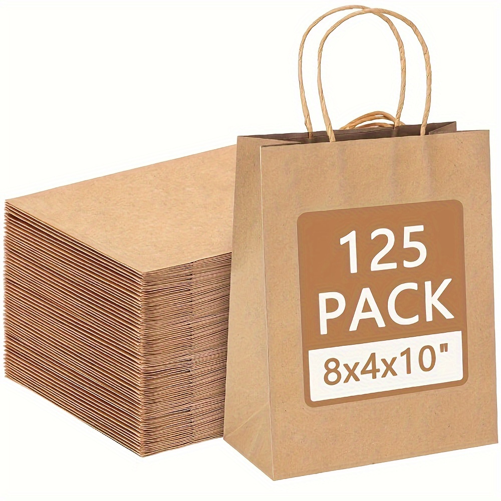 Brown Kraft Paper Bags Small Paper Bags Gift Bags With - Temu