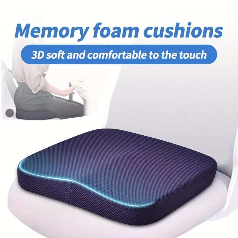 1pc Office Chair Seat Cushion With Thickened Memory Foam And Non
