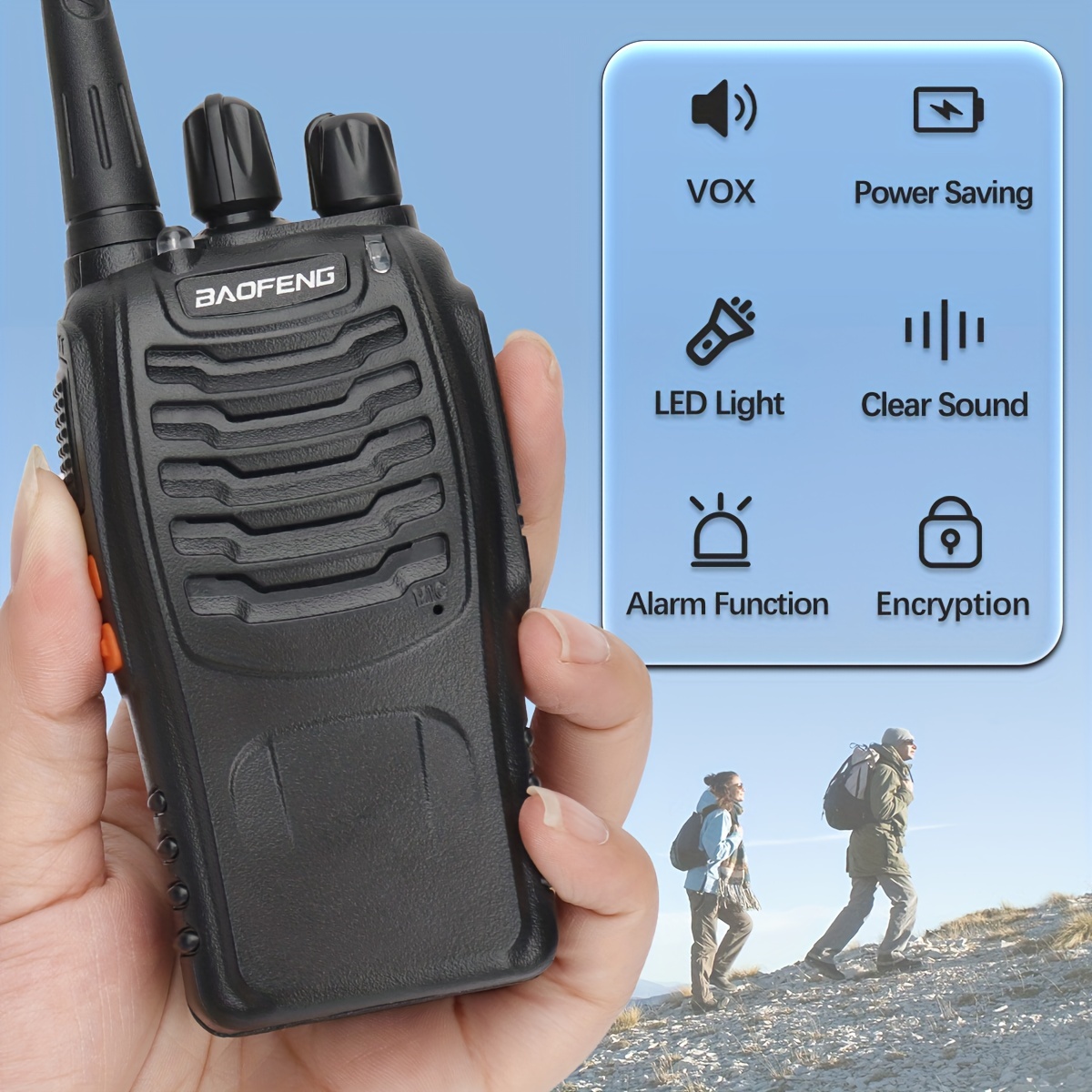 Best Long Range Handy Talky Two-Way Radio Baofeng 8watt VHF/UHF
