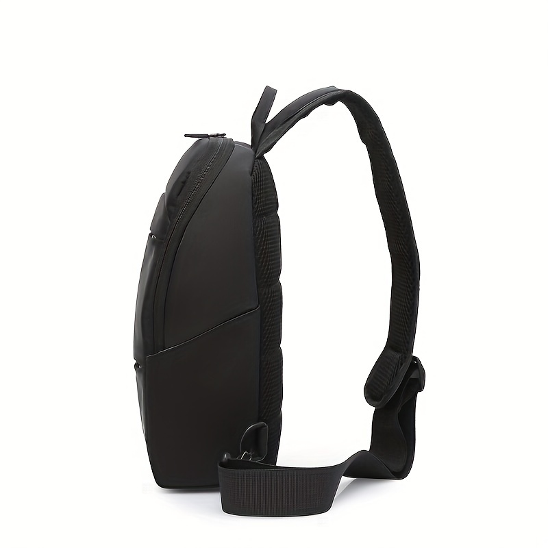 Men's Large Crossbody Bag with USB Charging Port